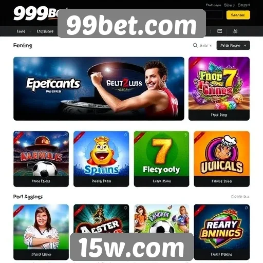 Diversidade de jogos disponíveis em 99bet.com