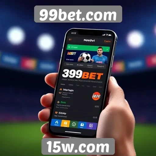 Plataforma móvel do 99bet.com em foco